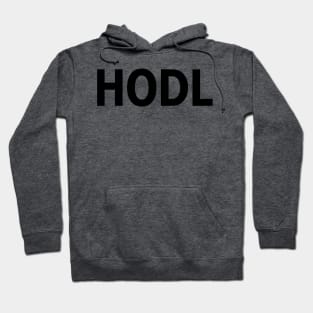 HODL!! Black Letters Hoodie